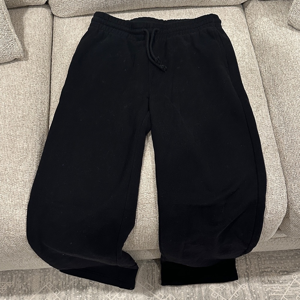 TNA cozy AF fleece Black Sweatpants